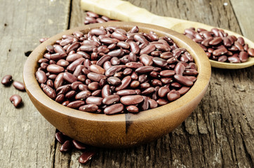 Coffee beans in vintage tone