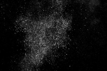 abstract white dust explosion