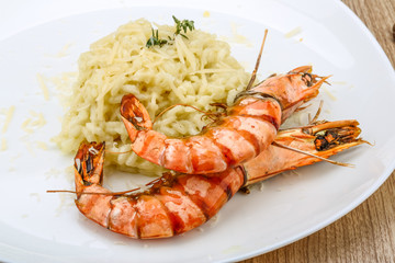Risotto with prawn