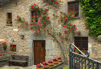 houses in  catalan village.  Rupit i Pruit