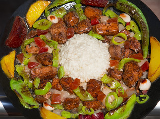 sham dishes made of plastic and silicone
