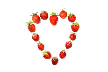 valentines day strawberry heart