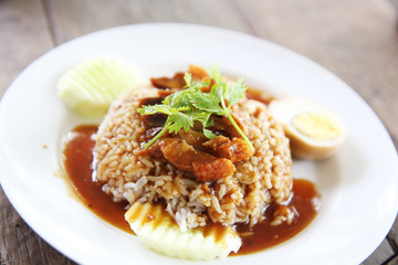 Rice crispy pork