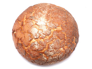 bread on a white background