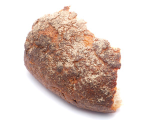 bread on a white background