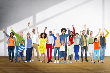 Obraz premium Diverse Diversity Ethnic Ethnicity Unity Variation Concept