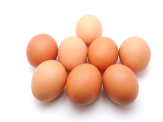 egg on a white background