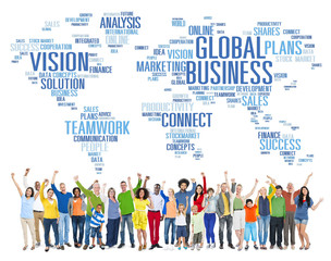 Global Business World Commercial Business People Concept