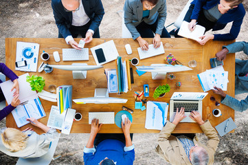 Business People Technology Working Office Concept