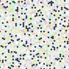 Vector background of different color hexagons