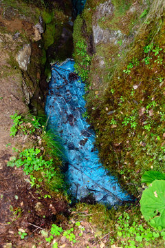 Depositi di woodwardite in acque sorgive -  Saint Marcel - Valle d'Aosta
