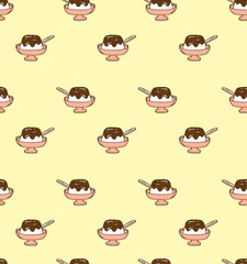 pudding seamless pattern