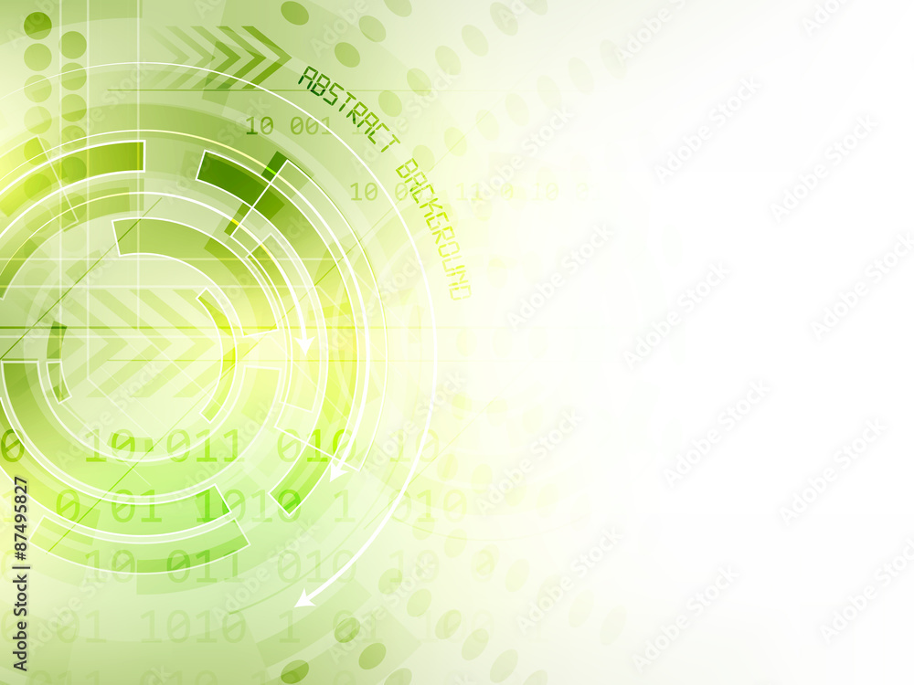 Poster abstract vector technology background