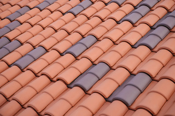 Pattern of red roof