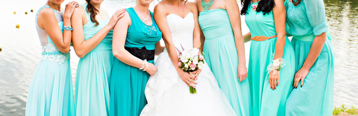Fototapeta na wymiar bridesmaids