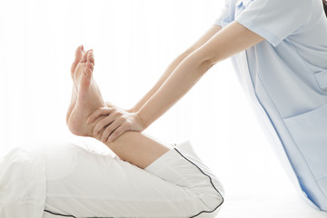 Women who have a stretch of the legs