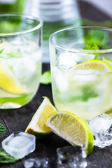 Refreshing traditional cuban mojito