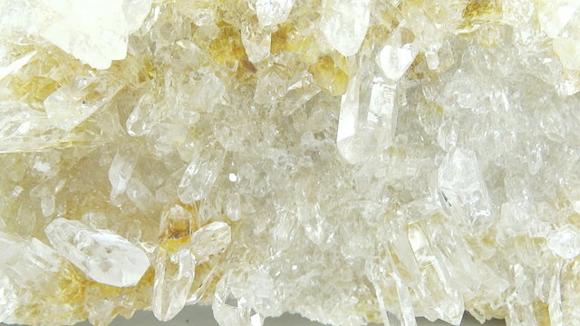 clear rock crystal quartz geode geological crystals