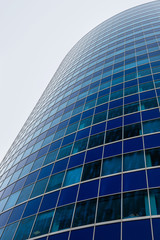 Blue glass modern business center