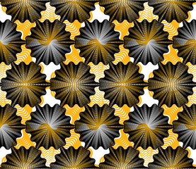 Colorful vector ornamental pattern, seamless art background deco