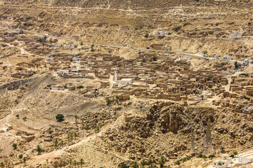 Tunisia Villaggio all'interno area di Chebika