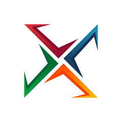 Unique Colorful Star Vector Icon