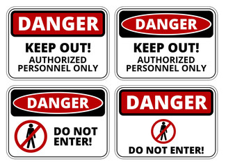 Danger sign - obrazy, fototapety, plakaty