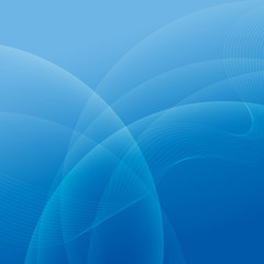 Abstract light and blue wave lines background. Vector illustration