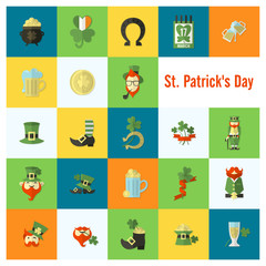 Saint Patricks Day Icon Set