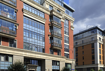 Fototapeta premium Multi-storey houses of the residential complex 