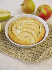 Runder Apfelkuchen