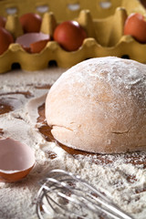 Selbstgemachter Brot teig 