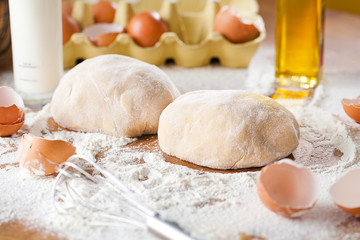 Selbstgemachter Brot teig 