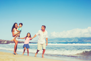 Happy Family Together Having Fun