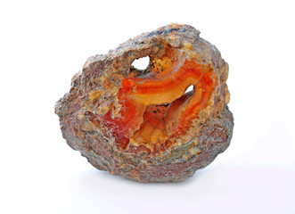 Carnelian and minerals, with beautiful colors