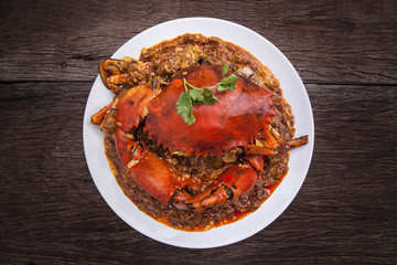 Chilli crab asia cuisine. © pipop_b