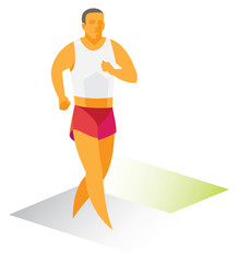 Race walker. records man