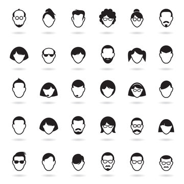 Set of people icons. Vector Avatar Illustration