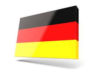 Square icon with flag of germany