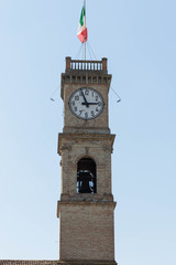 Piazaza Antonio Fratti , torre dell'orologio ,Forlimpopoli