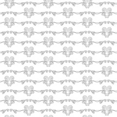 Vector seamless pattern of elegant flourishes