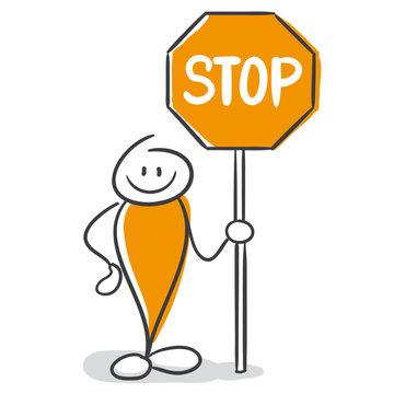 Strichm&auml;nnchen Serie Pumpy / Stop