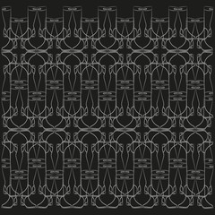 Elegant vector pattern in the Art Nouveau style of the women's boots