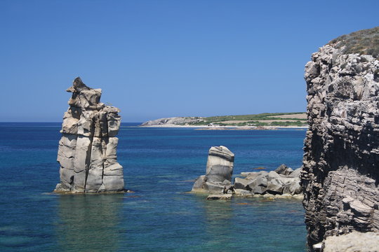 Isola di San Pietro. Le Colonne
