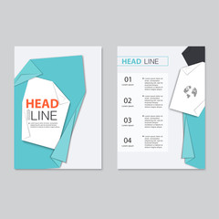 Vector brochure template design.  Abstract Backgrounds,Flat Info