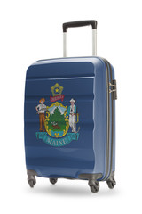 Suitcase with US state flag on it - Maine