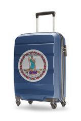 Suitcase with US state flag on it - Virginia