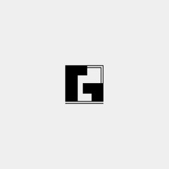 Letter G icon or logo design template elements. Vector black and