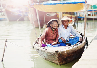 Vietnamese senior couple