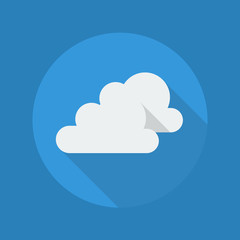 Weather Flat Icon. Very Cloudy